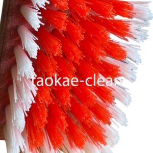 แปรงเตารีด ขนไนล่อน สีขาวแดง