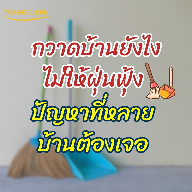 กวาดบ้านยังไงไม่ให้ฝุ่นฟุ้ง ปัญหาที่หลายบ้านต้องเจอ