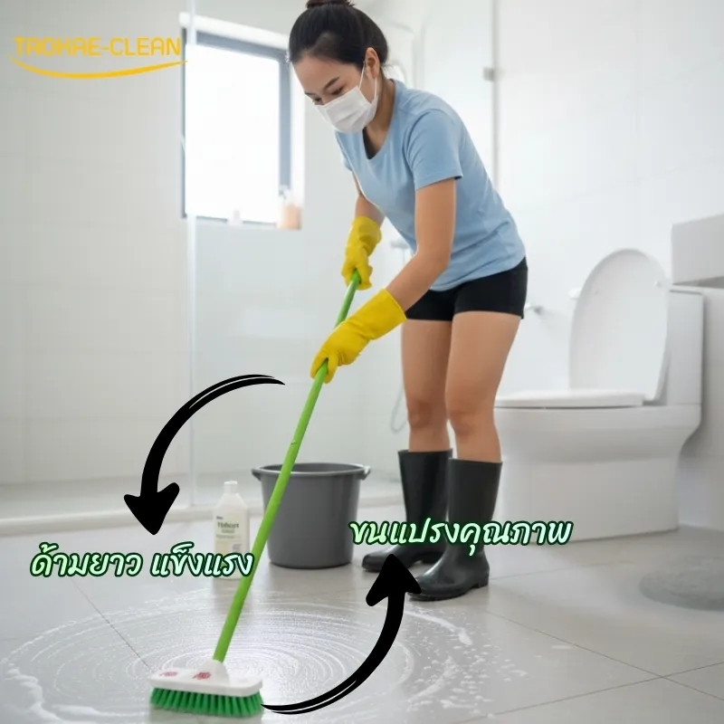 ปวดหลังเพราะแปรงขัดพื้นที่ใช้อยู่ไม่เหมาะกับสรีระ ปล่อยไว้นานอาจกระทบสุขภาพในระยะยาว