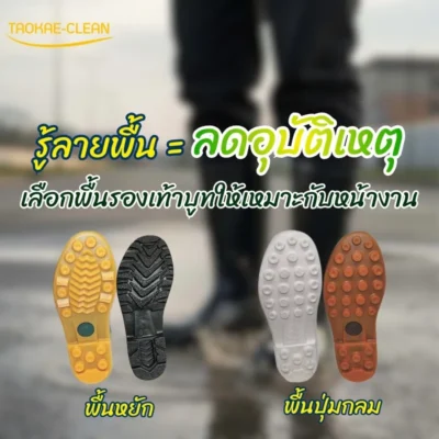 เจาะลึก “พื้นรองเท้าบูท” เลือกอย่างไรให้ปลอดภัย ทนทาน และเหมาะกับหน้างานจริง