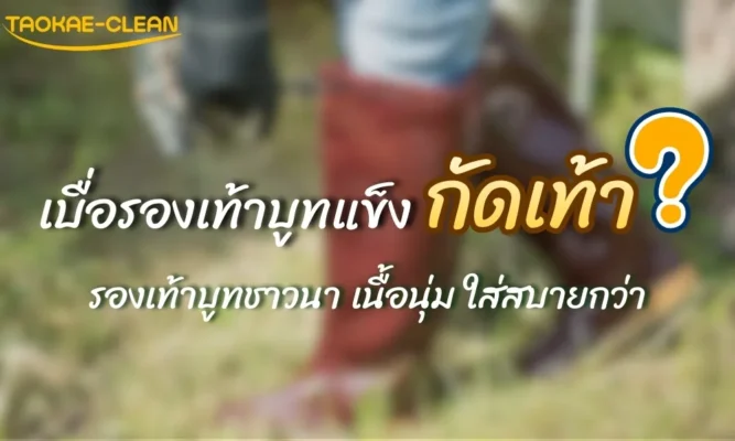 รองเท้าบู๊ทยาว - เบื่อรองเท้าบูทแข็ง กัดเท้า? ลองรองเท้าบูทชาวนาที่เนื้อนุ่มใส่สบายกว่า