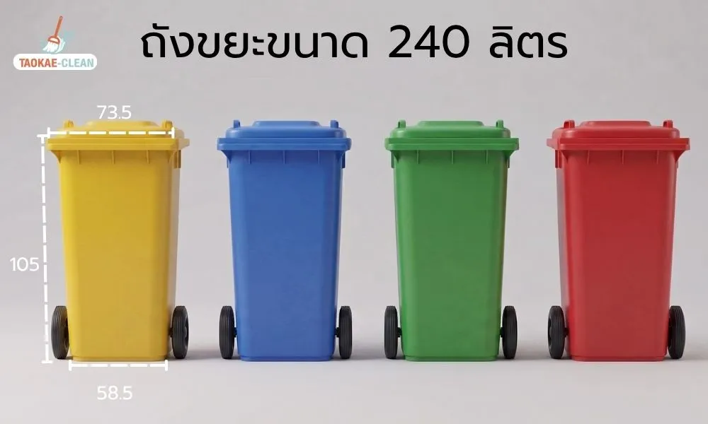 ถังขยะ ขนาด 240 ลิตร