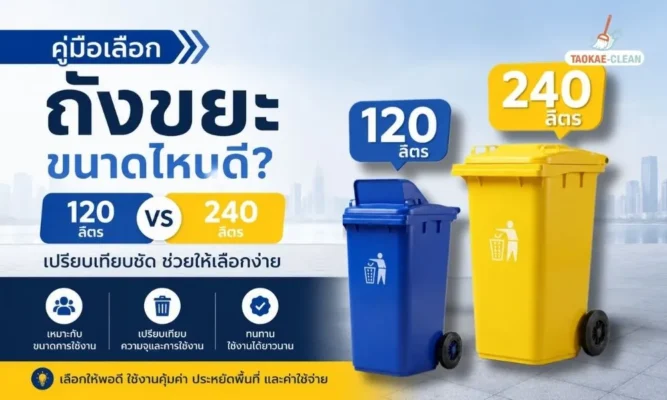 ถังขยะ 120 ลิตร