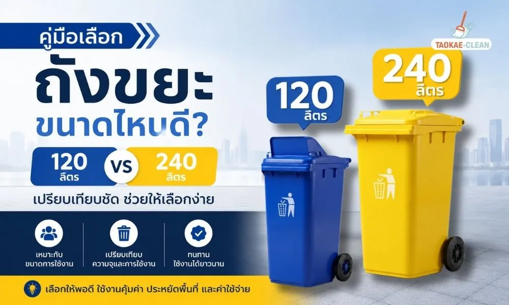 ถังขยะ 120 ลิตร
